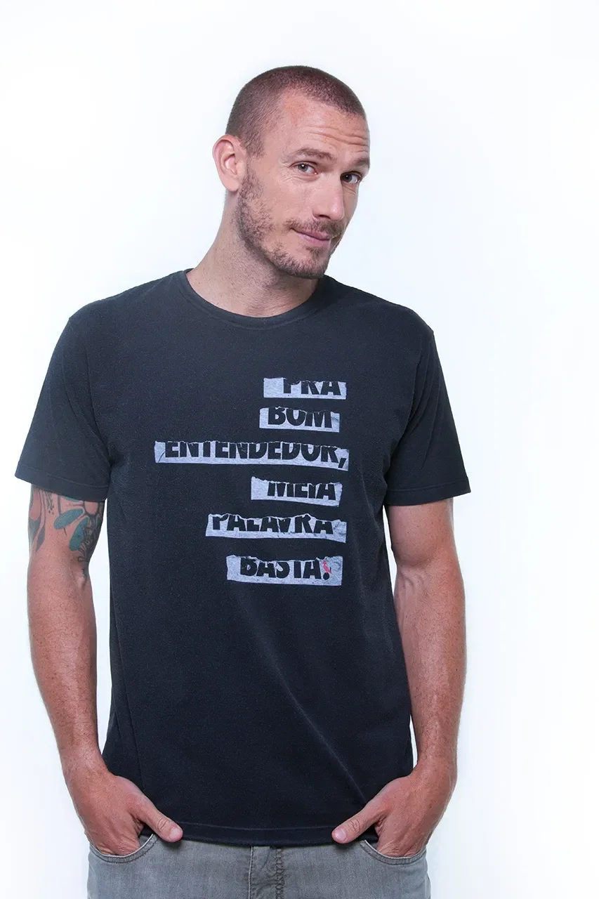 Camiseta Meia Palavra Basta — imagem 1