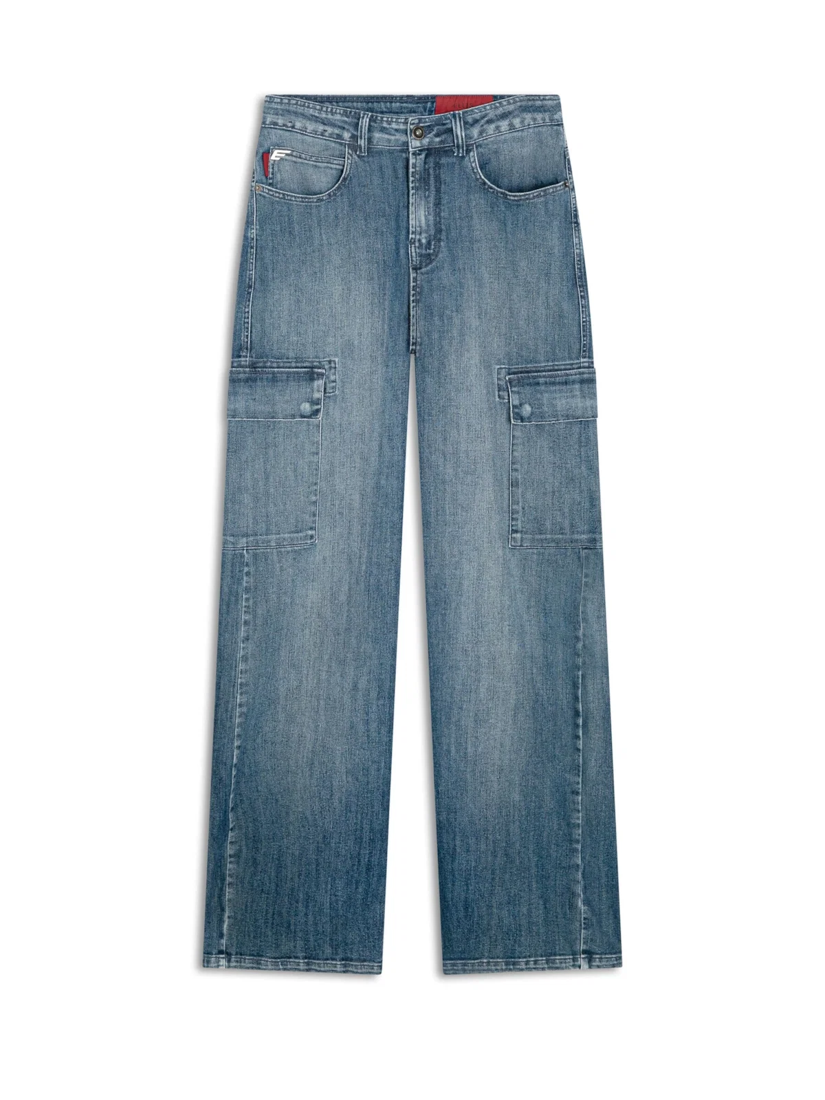 Calça High Comfort Dark Indigo Cargo 2017-Lav.Medio C/ Luva — imagem 1