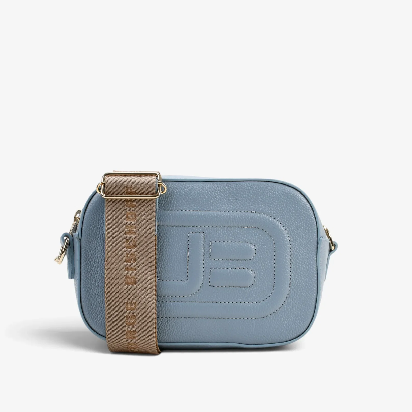 Bolsa Transversal Azul Oceano Couro