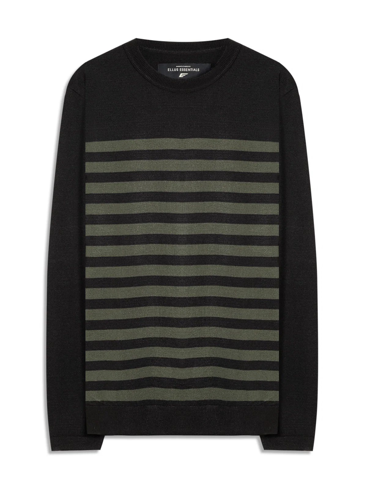 Tricot Power Knit Stripes Verde Militar — imagem 1