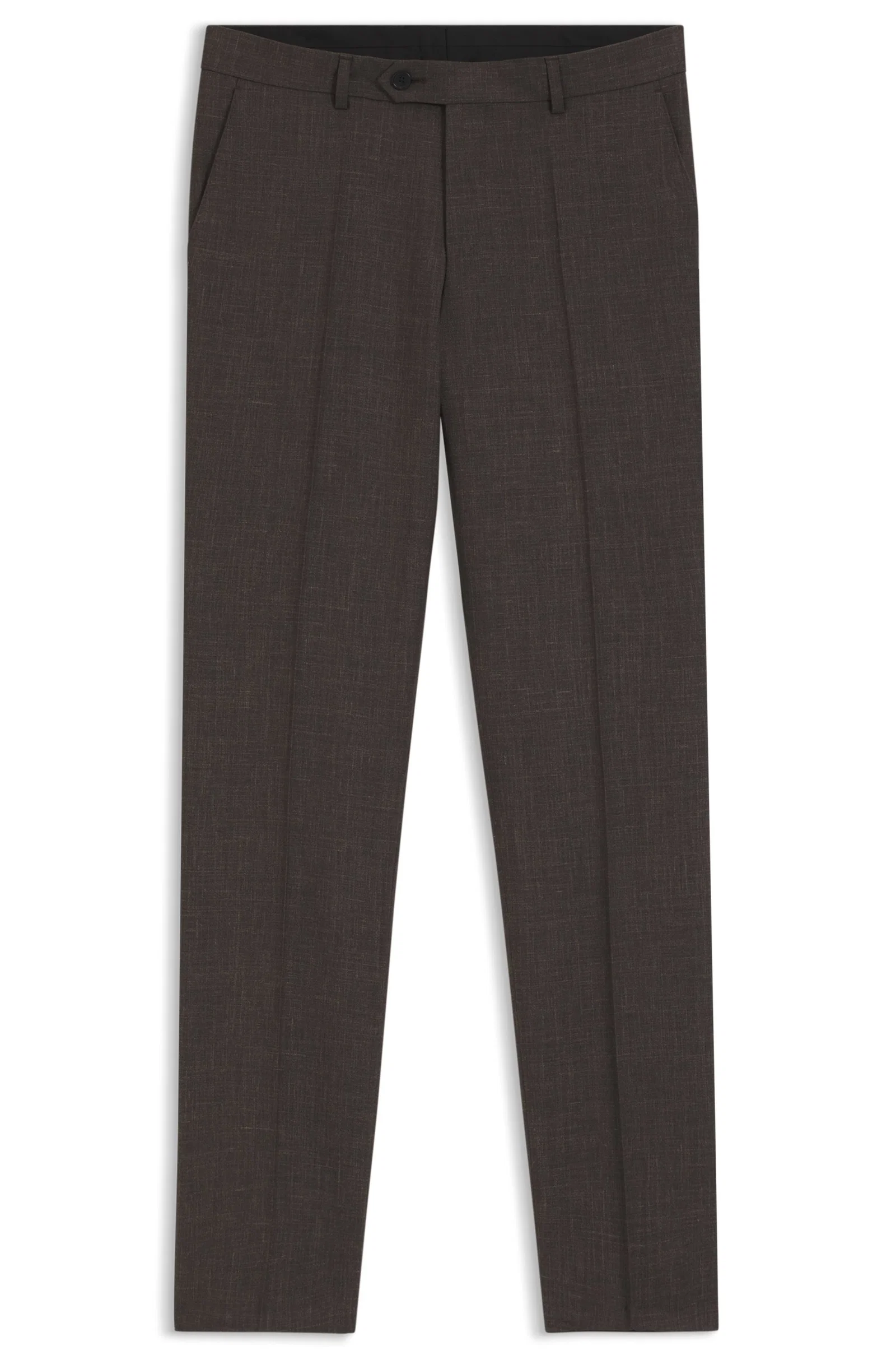 Calça BOSS By Beckham Slim Fit Em Mistura De Lã