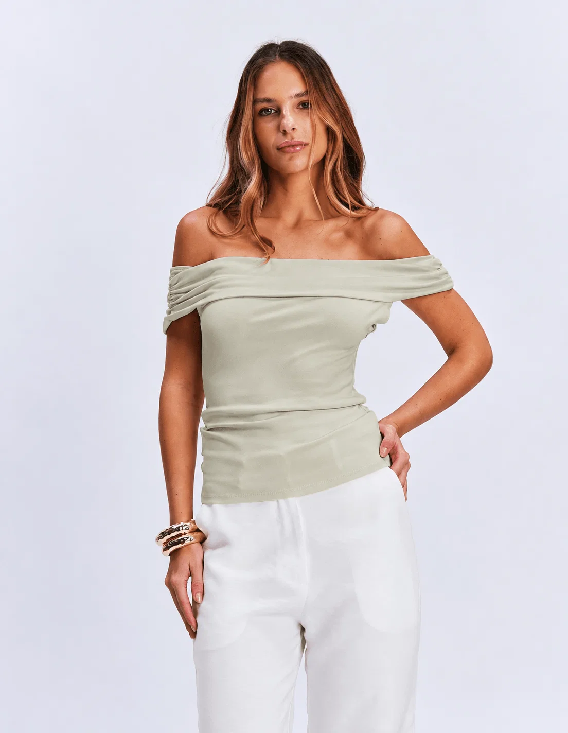 Blusa Pala Ombro a Ombro - Verde — imagem 1