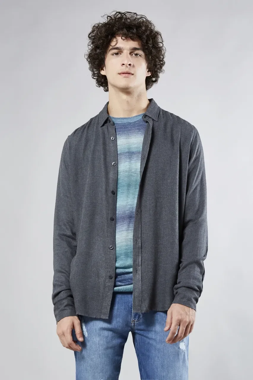 Camisa RESERVA Regular Viscose Sarjada