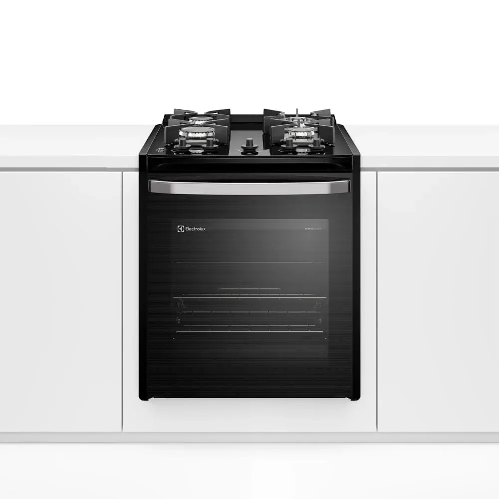 Fogão de Embutir 4 bocas Electrolux Preto Experience Mesa de Vidro e VaporBake (FE4BB) — imagem 1
