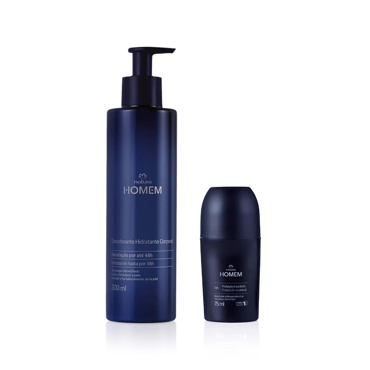 Kit Desodorante Roll-on e Hidratante Corporal Natura Homem (2 produtos)