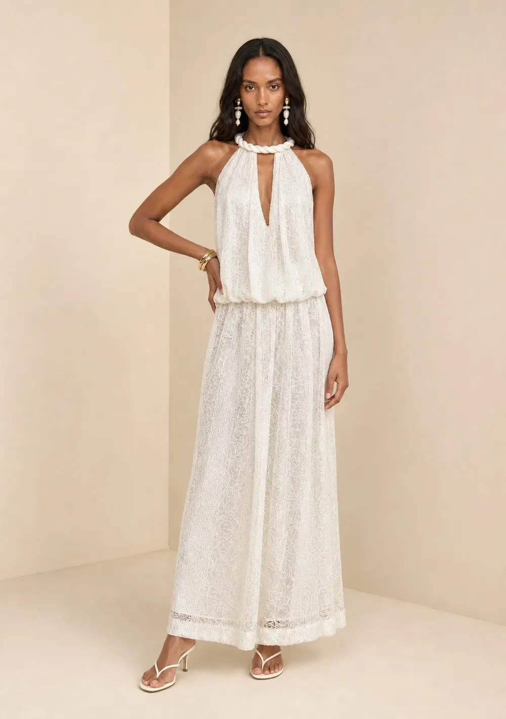 Vestido Longo Eclipse Off White