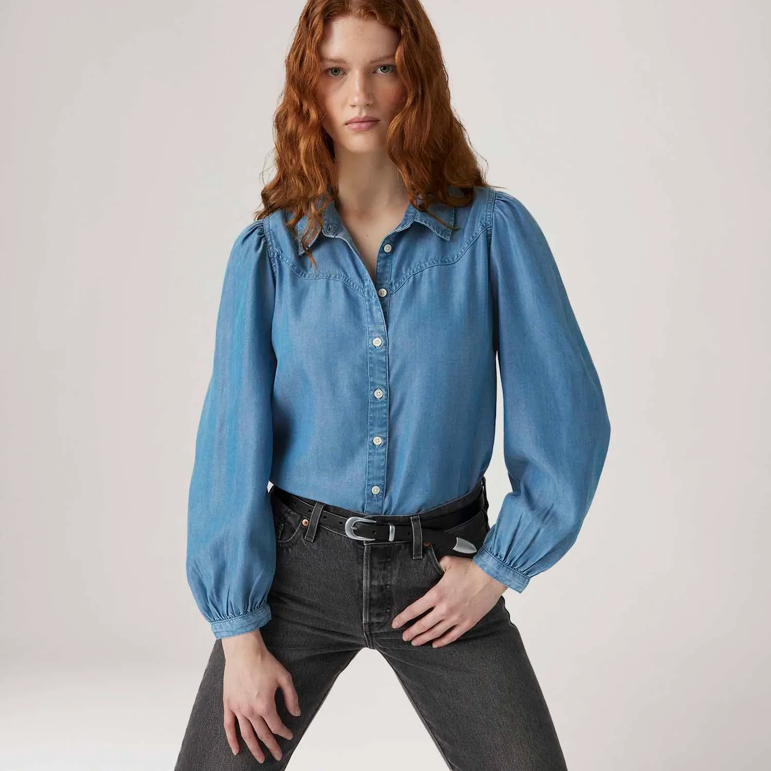 Camisa Levi's® Journey Western Lavagem Média — imagem 1