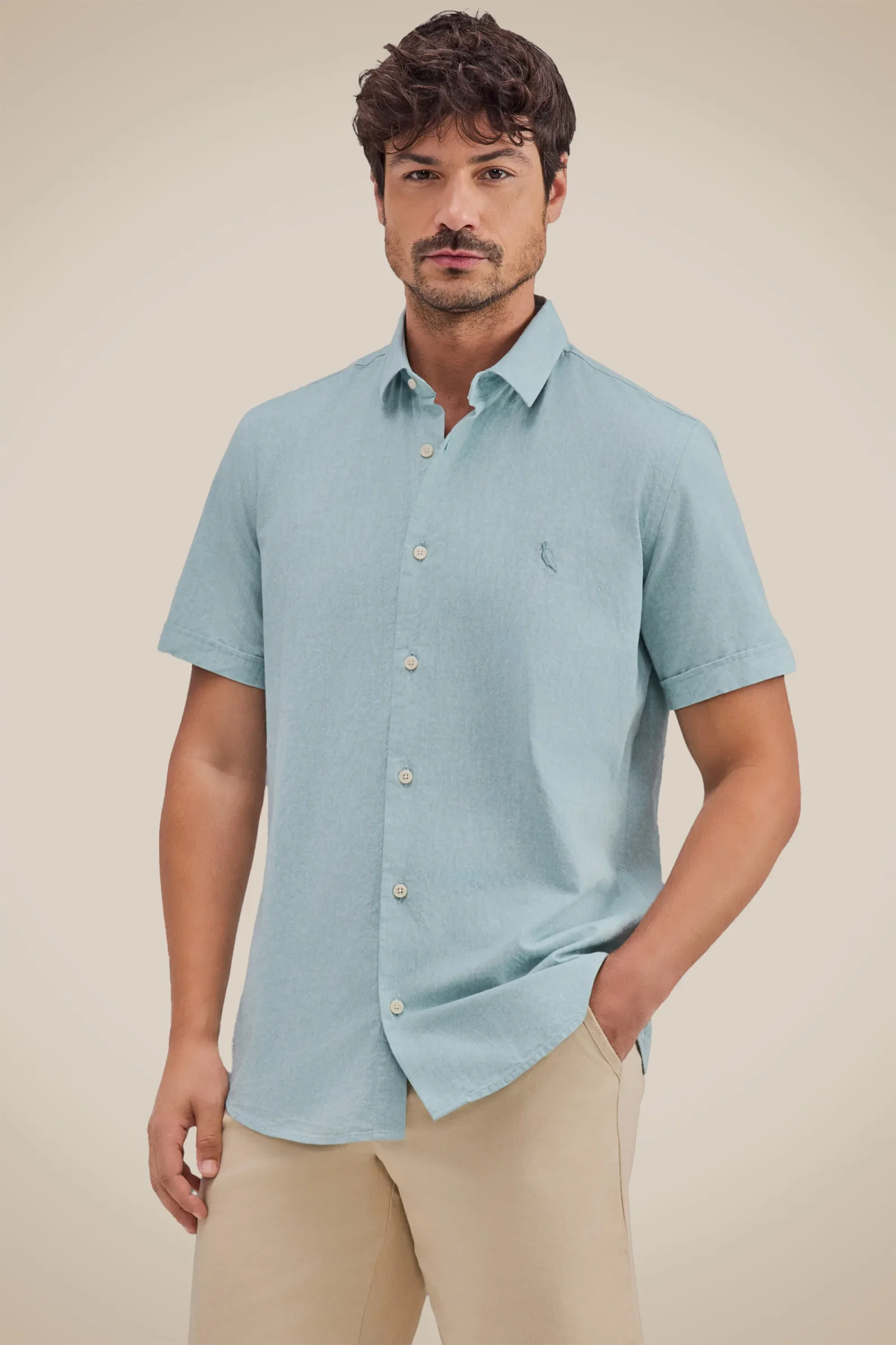 Camisa Mc Pf Oxford Color — imagem 1