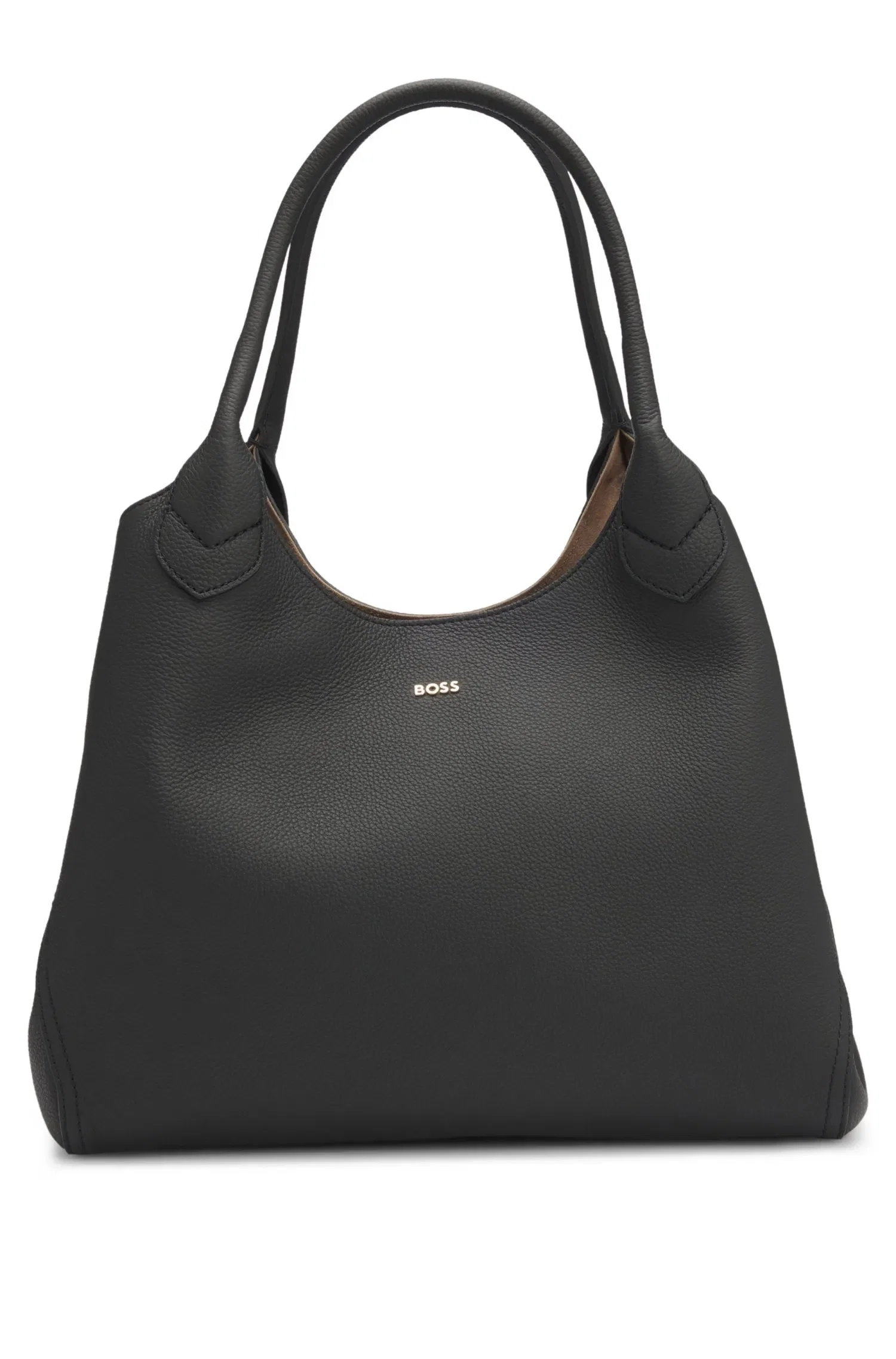 Bolsa Tote Em Couro Granulado Com Letras Do Logo — imagem 1