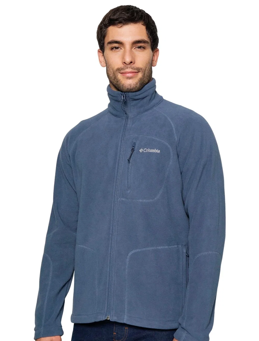 Jaqueta Columbia Masculina Fleece Fast Trek II Full Zip Azul Lazuli — imagem 1