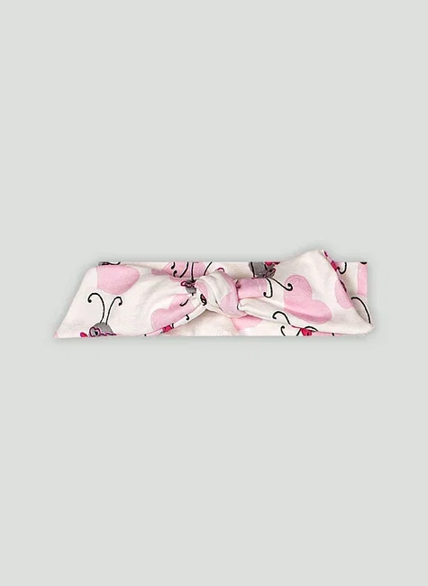 Faixa de Cabelo Essentials em Suedine para Menina (Off White) Up Baby