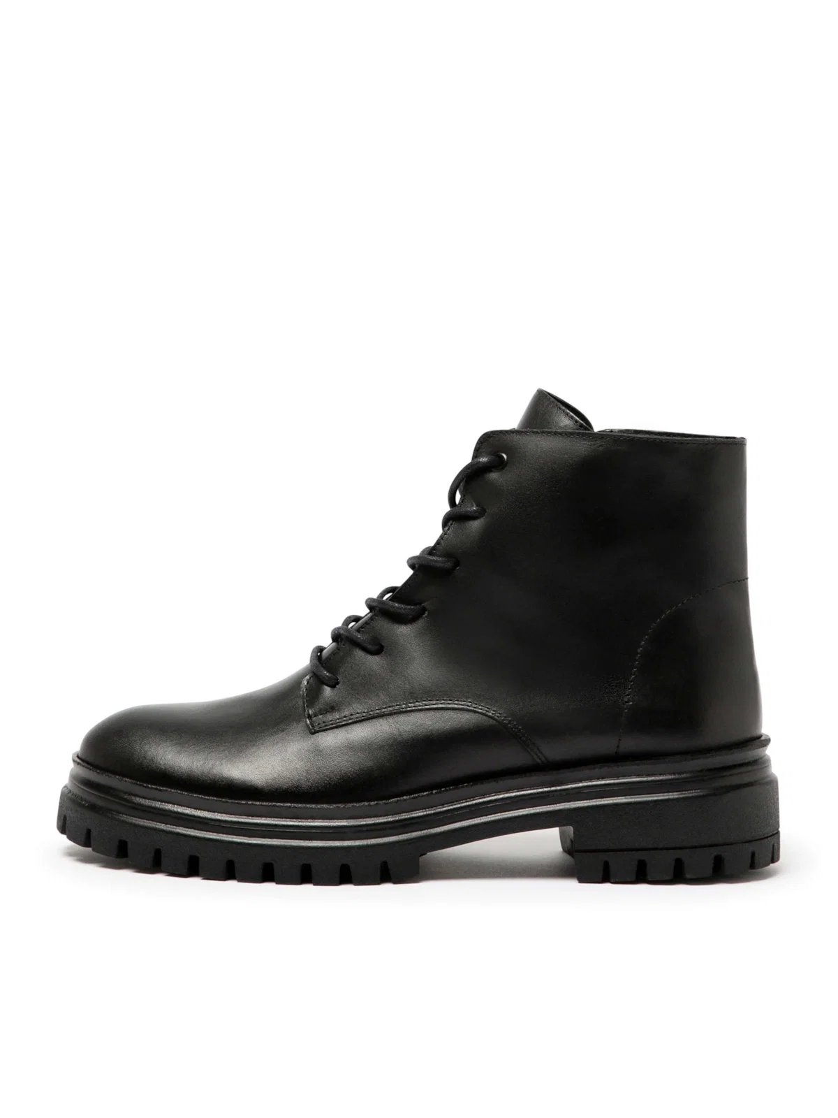 Coturno Couro Preto