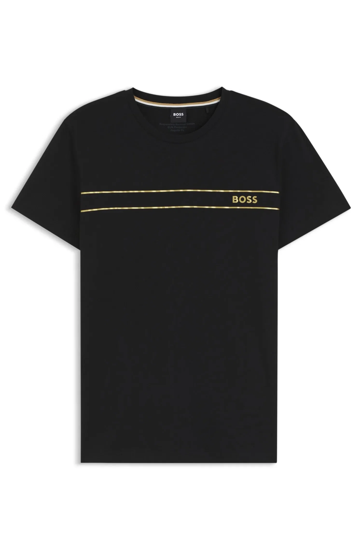 Camiseta Regular Fit Em Algodão Com Proteção Uv