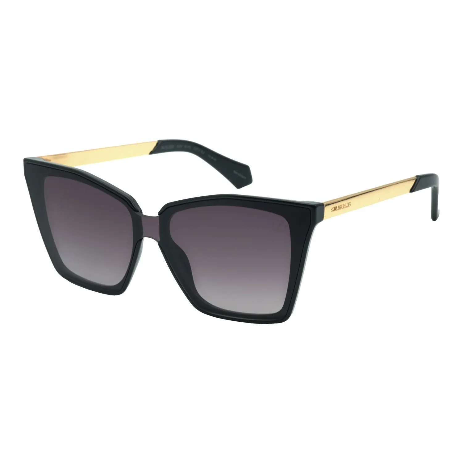 Óculos de Sol Feminino Infinity Quadrado Degradê Preto — imagem 1