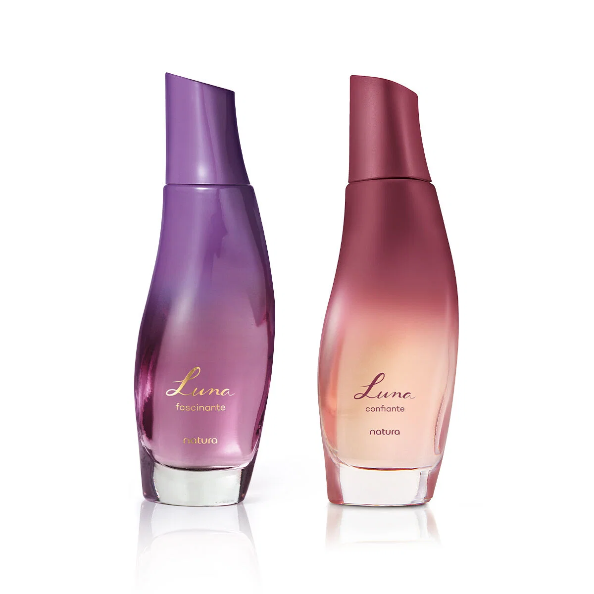 Kit Deo Colônia Feminino Luna Fascinante e Confiante 2 produtos de 75 ml