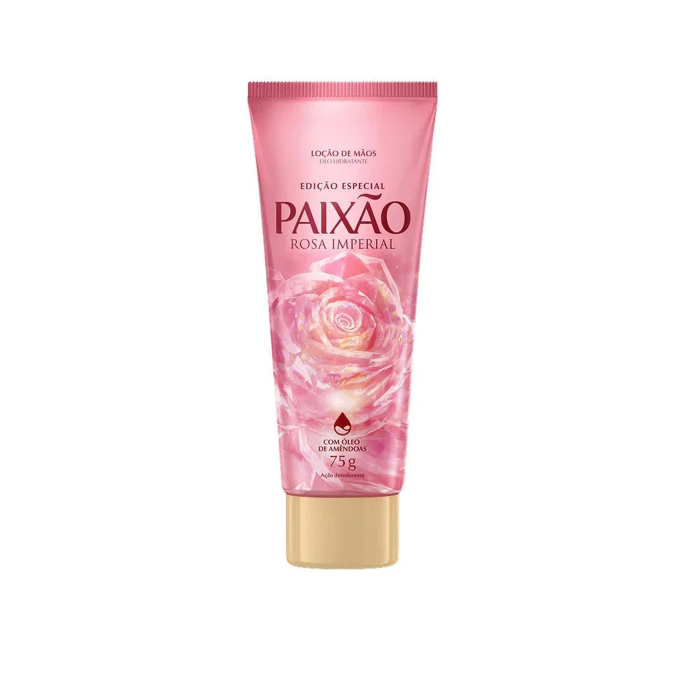 Loção de Mãos Paixão Rosa Imperial 75g