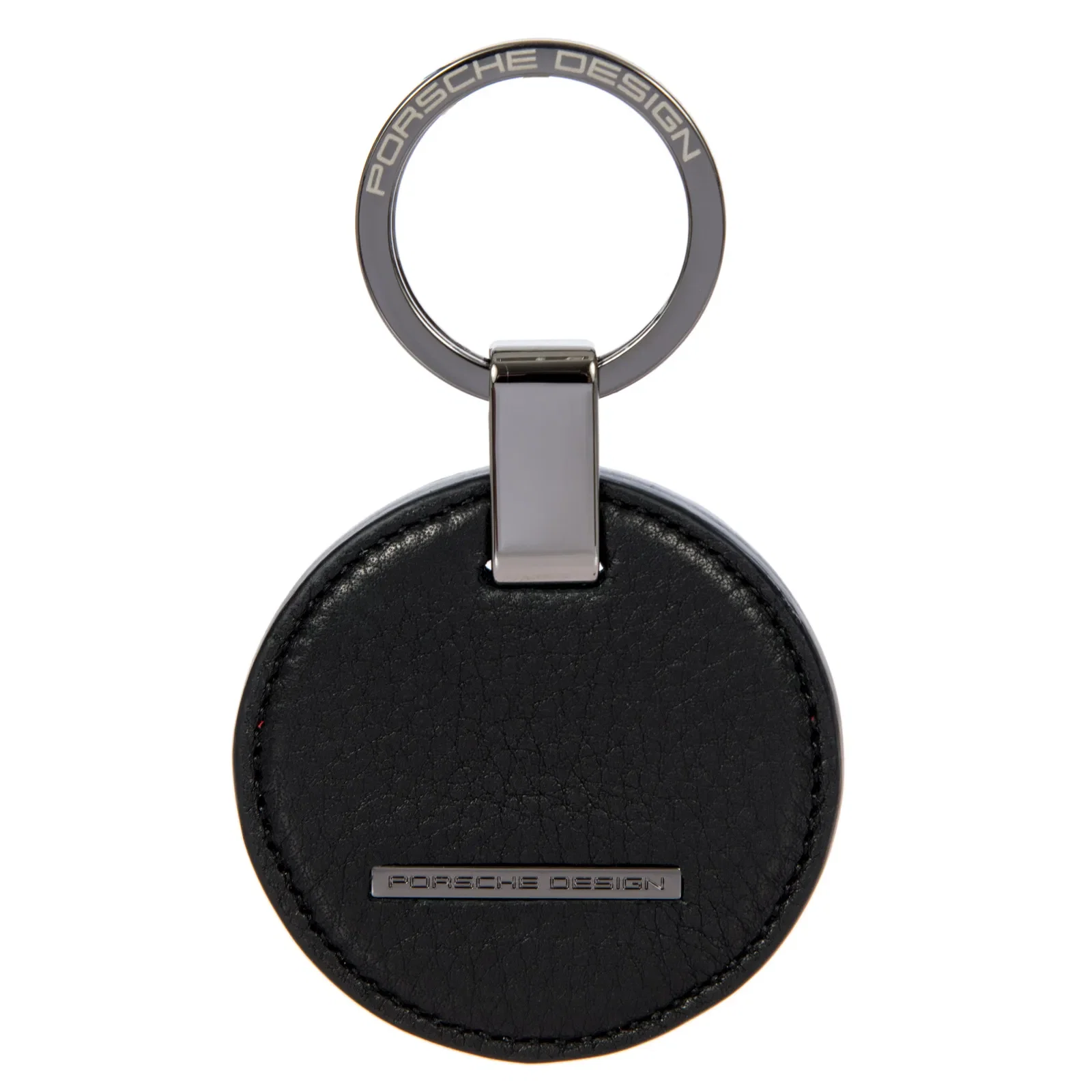 Chaveiro Porsche Design Couro e Aço Preto Oky08802 — imagem 1