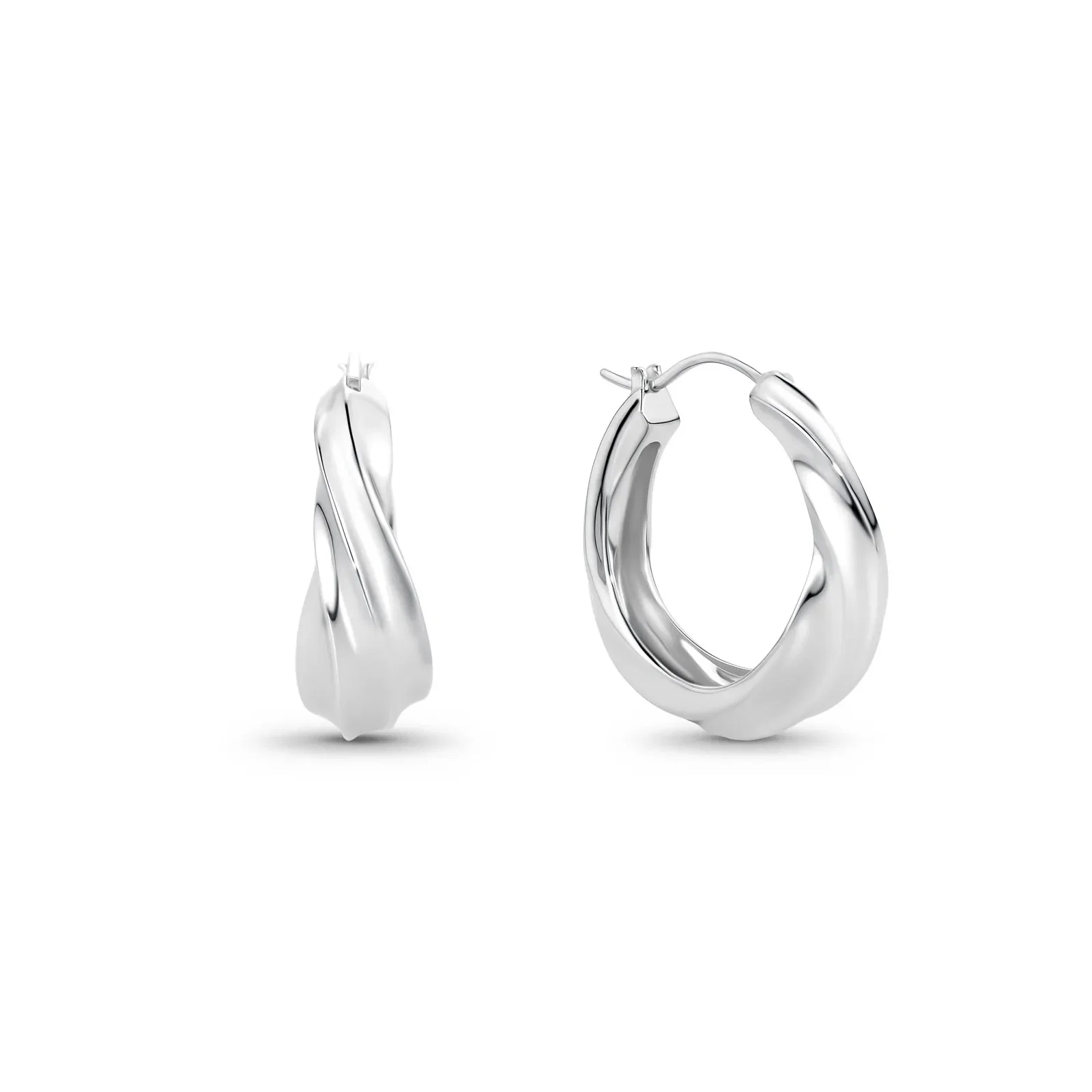 Argola Life Torcida em Prata 925, 20,4mm — imagem 1