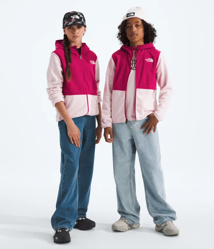 Fleece Infantil Teen Glacier Full Zip Hoodie Pale Blossom / Lali Guran