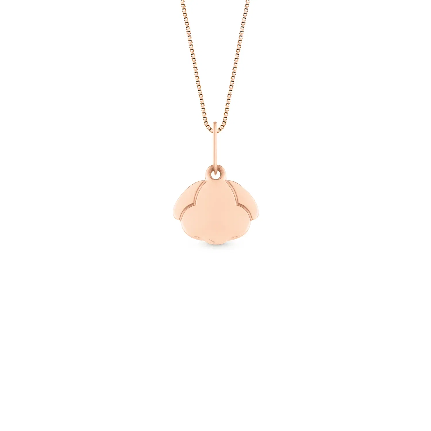 Pingente Personalizável Cachorro em Ouro Rosé 18k, 8mm — imagem 1