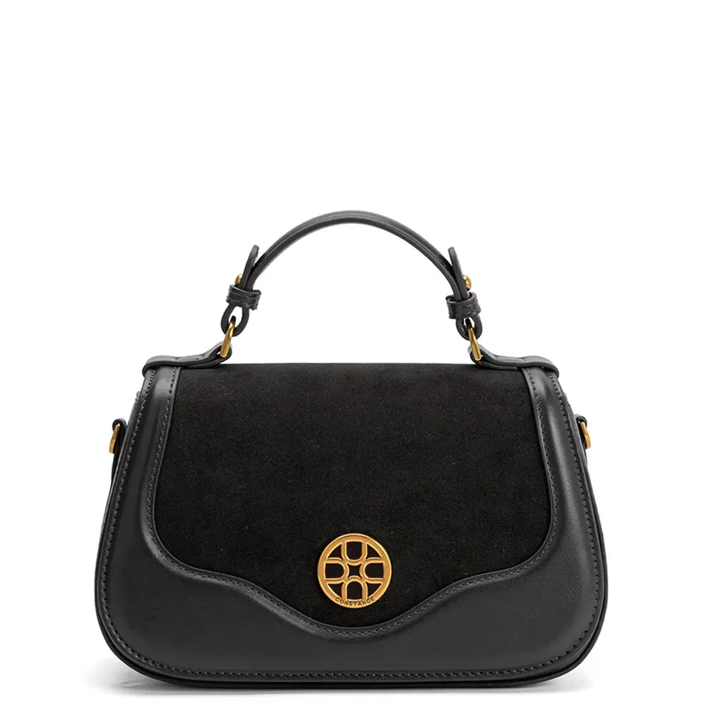 Bolsa Tiracolo Estruturada Preta