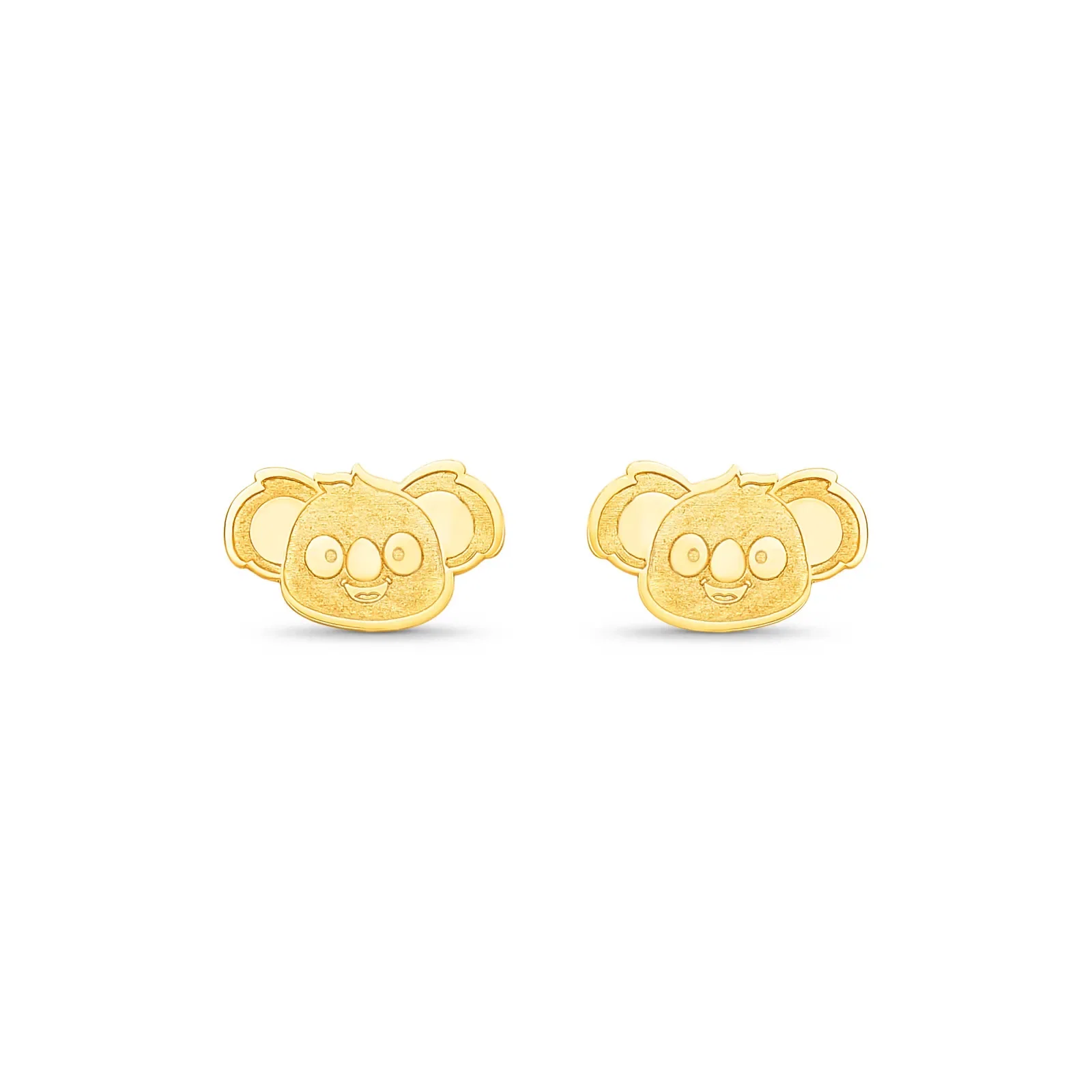 Brinco Baby Coala em Ouro Amarelo 18k