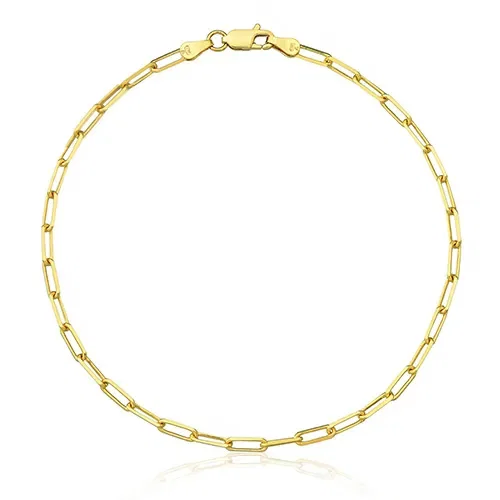 Pulseira Cadeado em Ouro Amarelo 18k