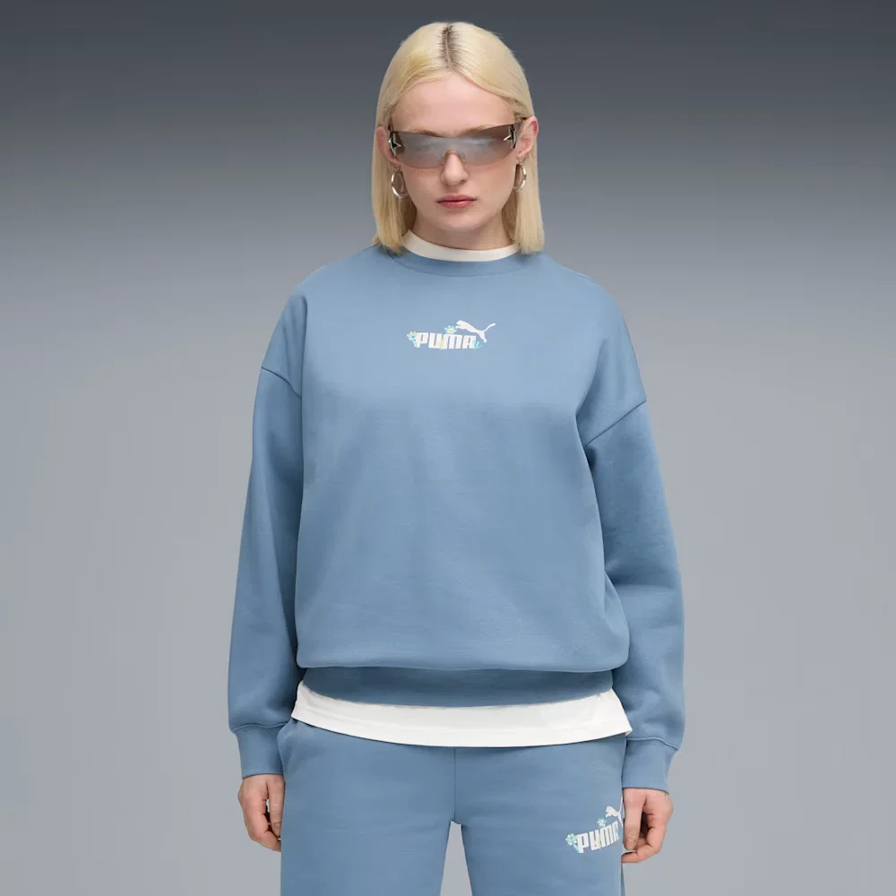Moletom Essentials Nature 2.0 Oversized Crew Feminino