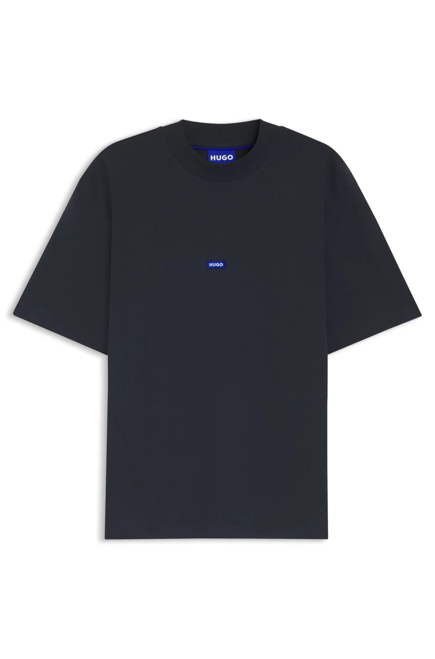 Camiseta Em Jersey De Algodão Com Emblema De Logo