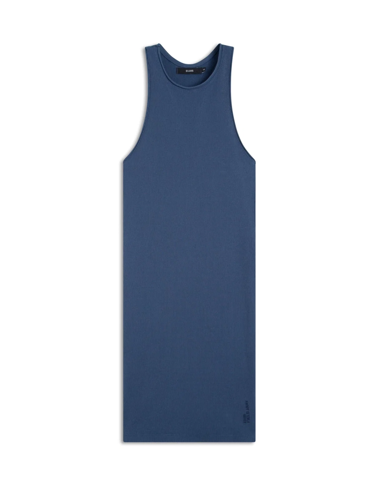 Vestido Cotton Rib Petroleo
