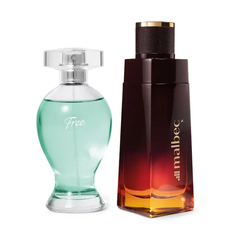 Combo Desodorante Colônia : Malbec X 100ml + Boticollection Free 100ml