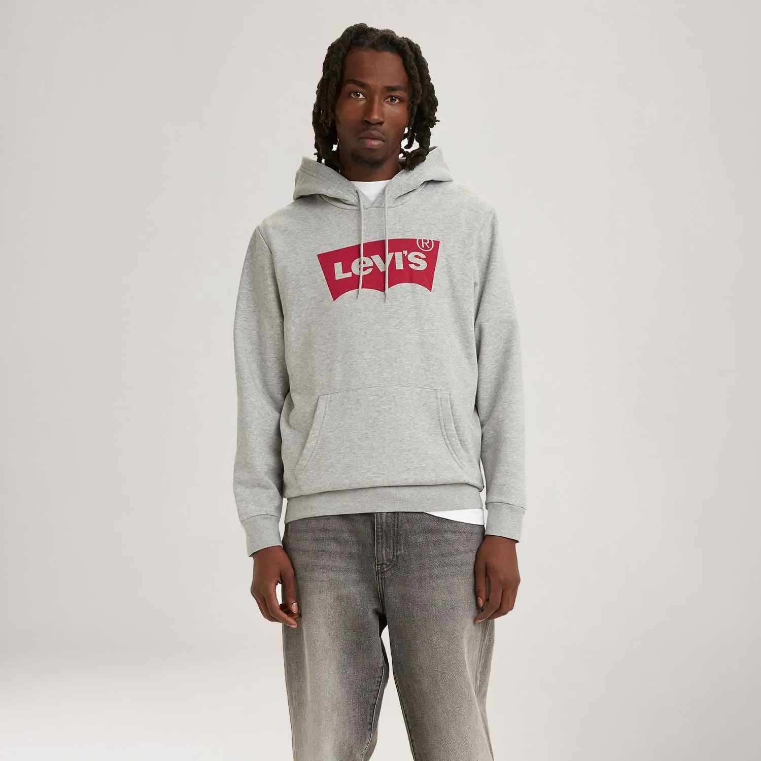 Moletom Levi's® Graphic Hoodie Cinza com Capuz Manga Longa — imagem 1