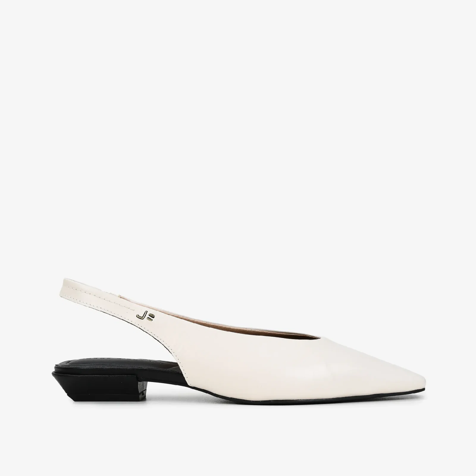 Slingback Preto Cordilheira Couro — imagem 1