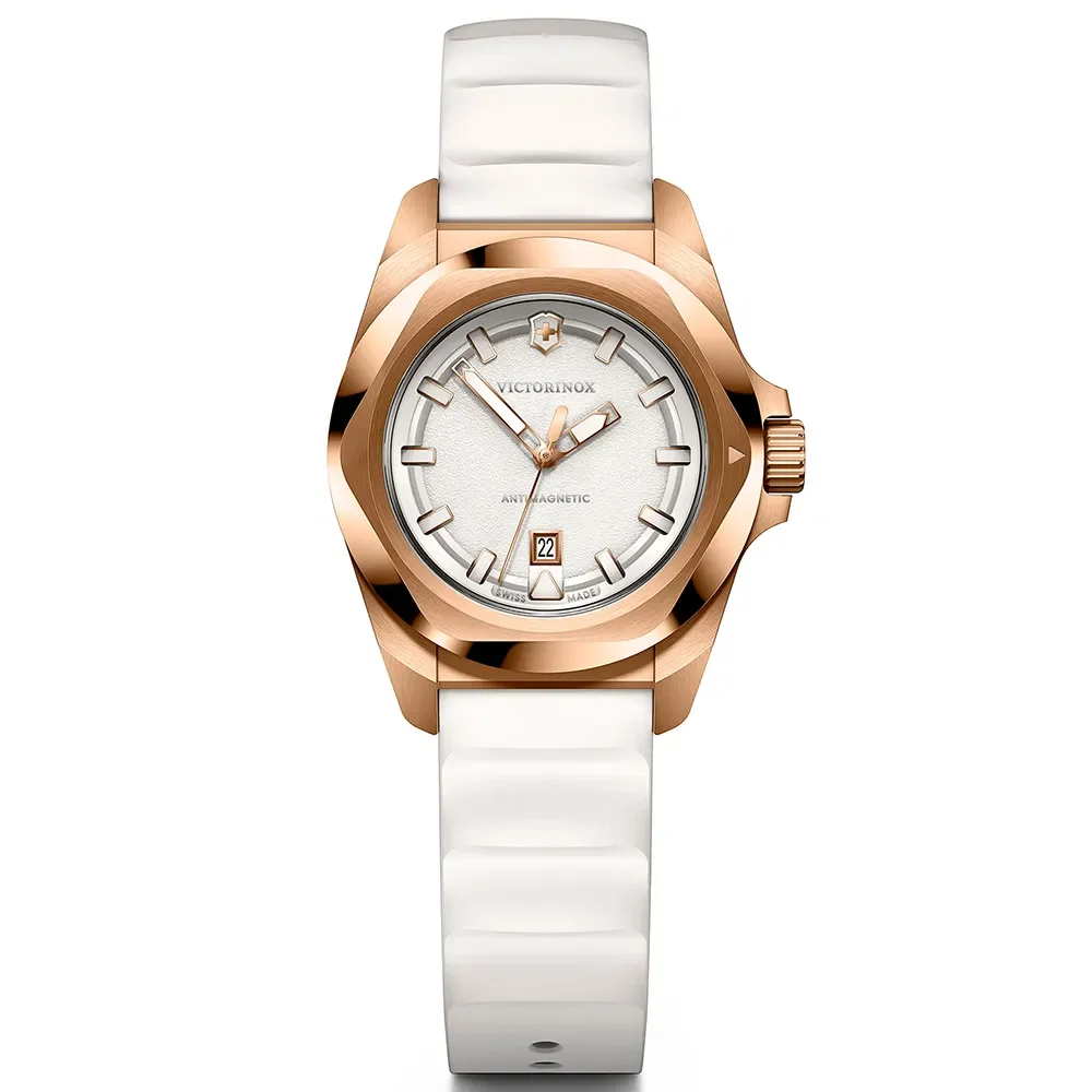 Relógio Victorinox Inox Feminino Borracha Branco 242037