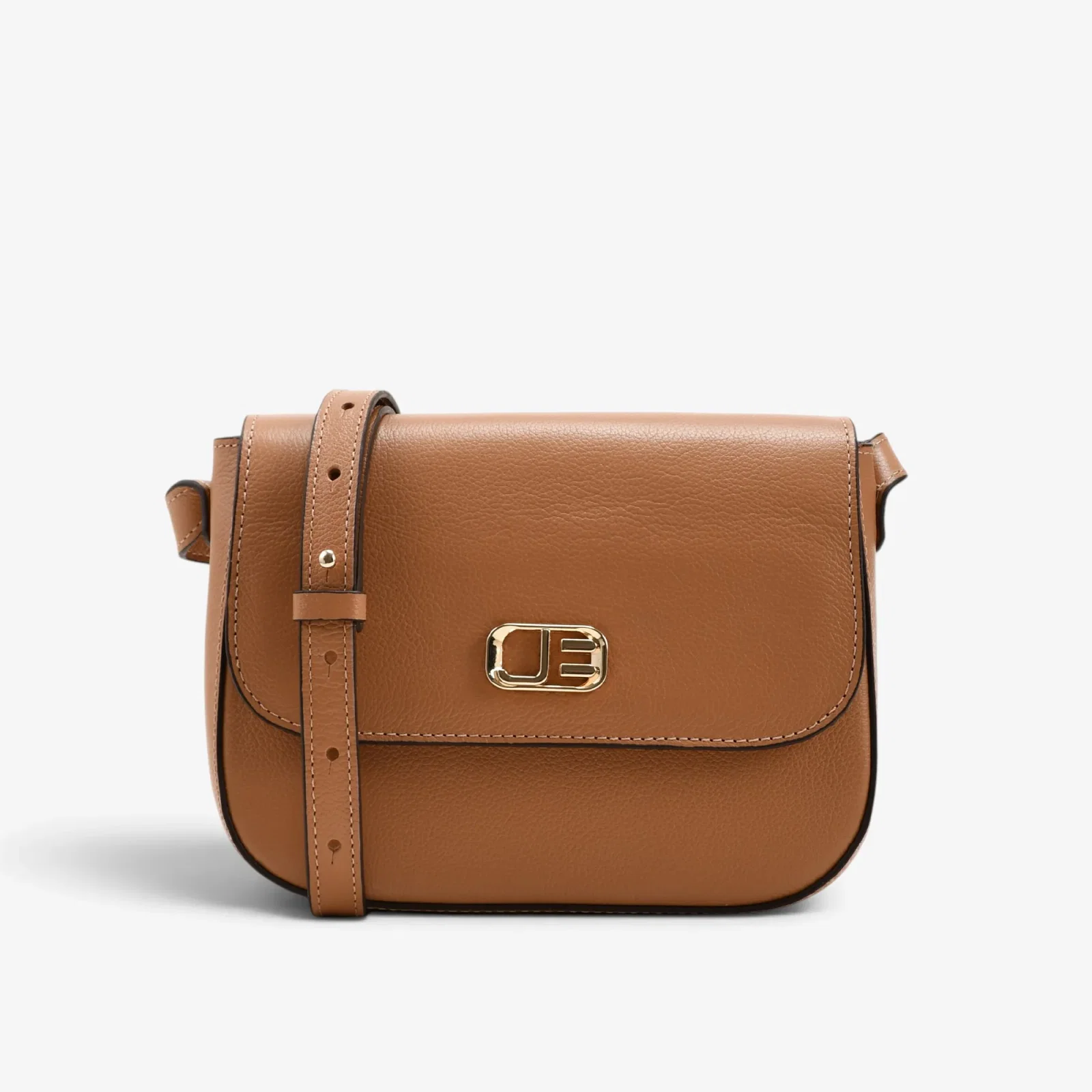 Bolsa Transversal Caramelo Trigo Couro — imagem 1