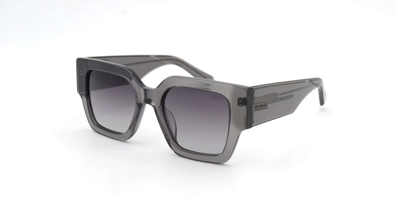 Óculos de Sol Feminino Reebok Quadrado Casual Polarizado Cinza