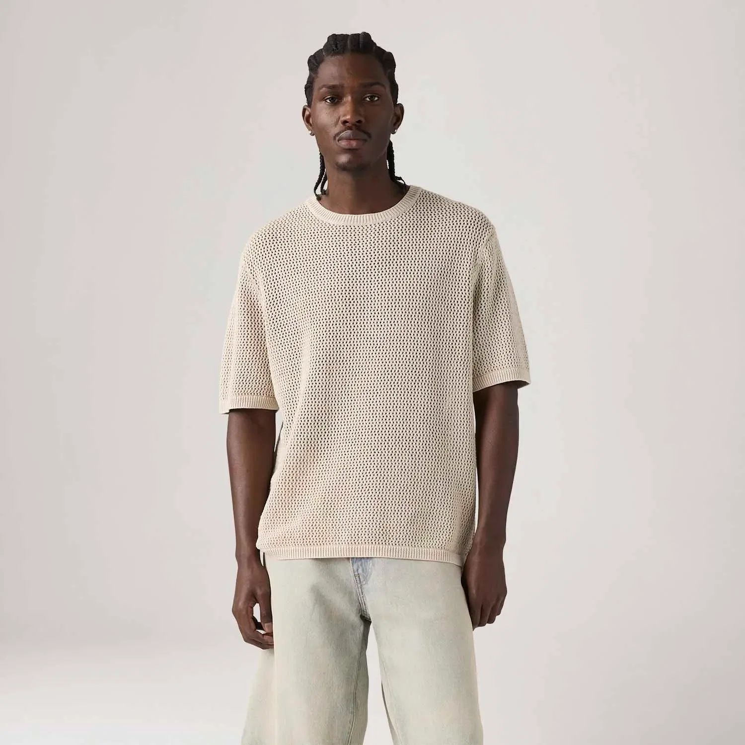 Camiseta Levi's® Stinson Manga Curta Off White — imagem 1