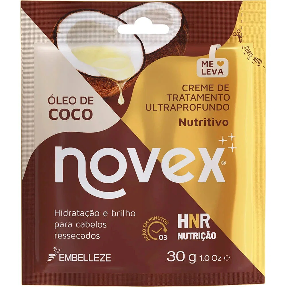 Sachê Creme de Tratamento Novex Óleo de Coco 30g