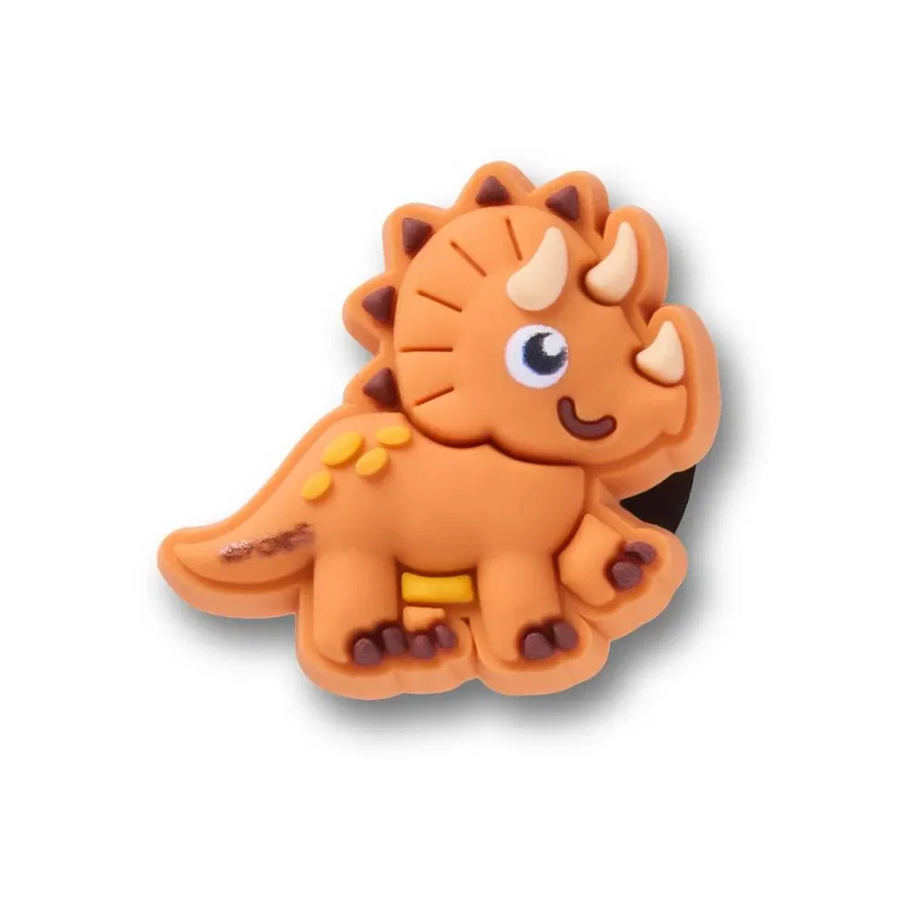 Dinossauro Tricerátops Laranja Pequeno