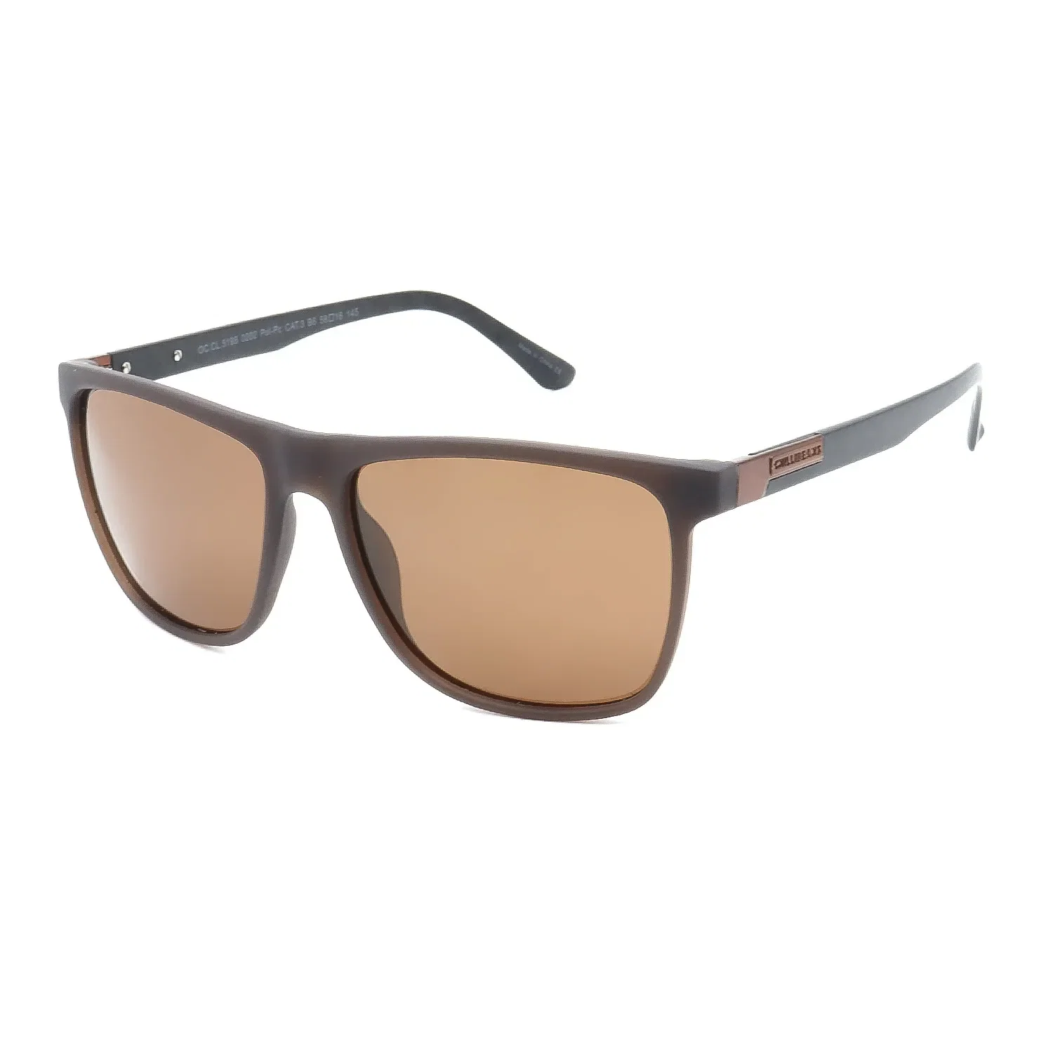 Óculos de Sol Masculino Chilli Beans Quadrado Polarizado Marrom