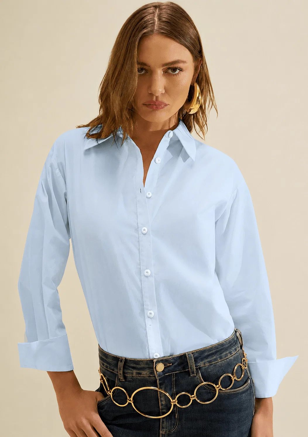 Camisa Social Aeris Azul — imagem 1