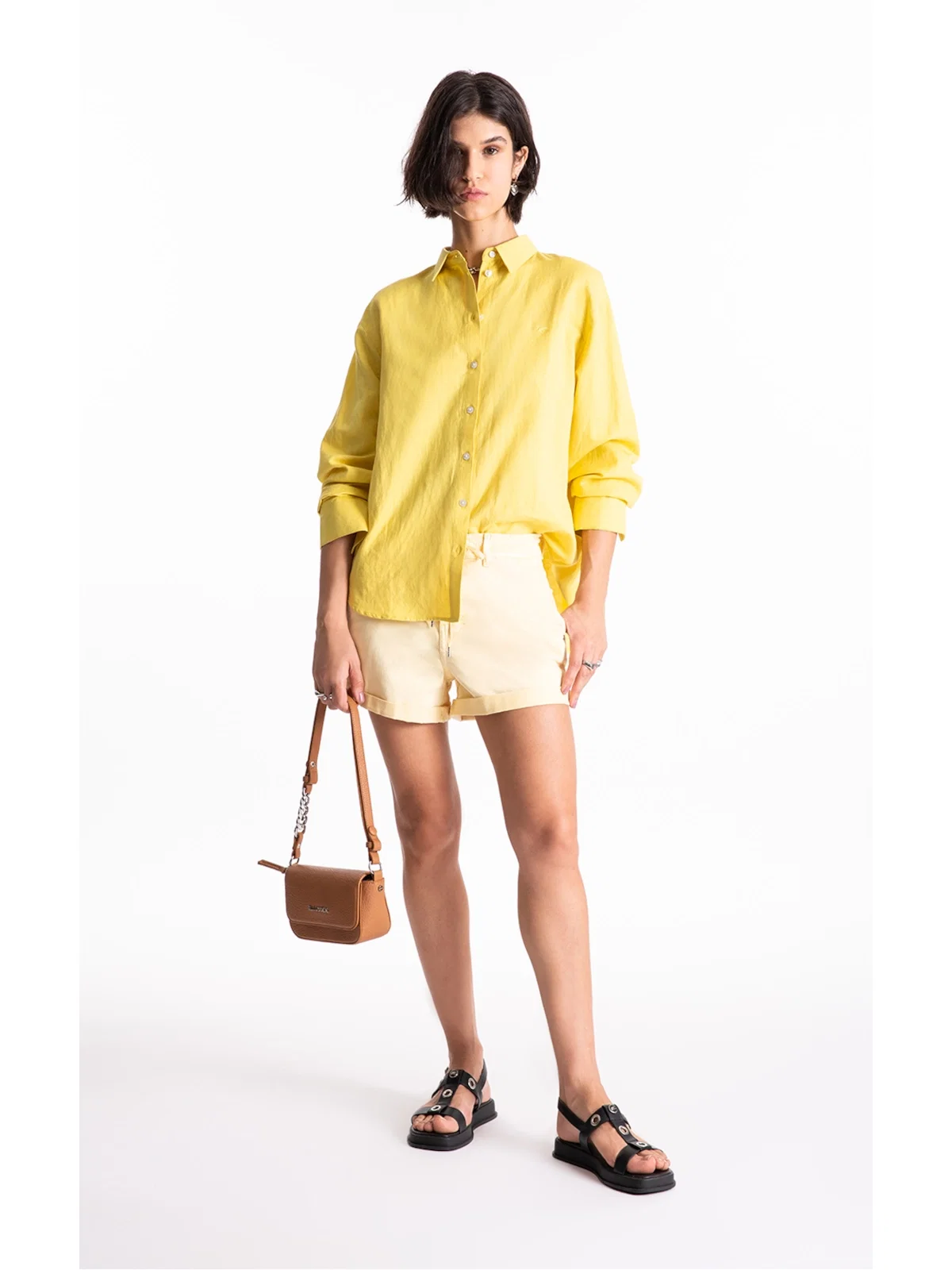 Short Jogging Color Preppy Amarelo — imagem 1