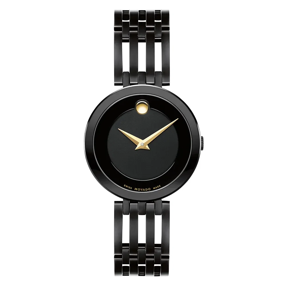 Relógio Movado Feminino Aço Preto 607786