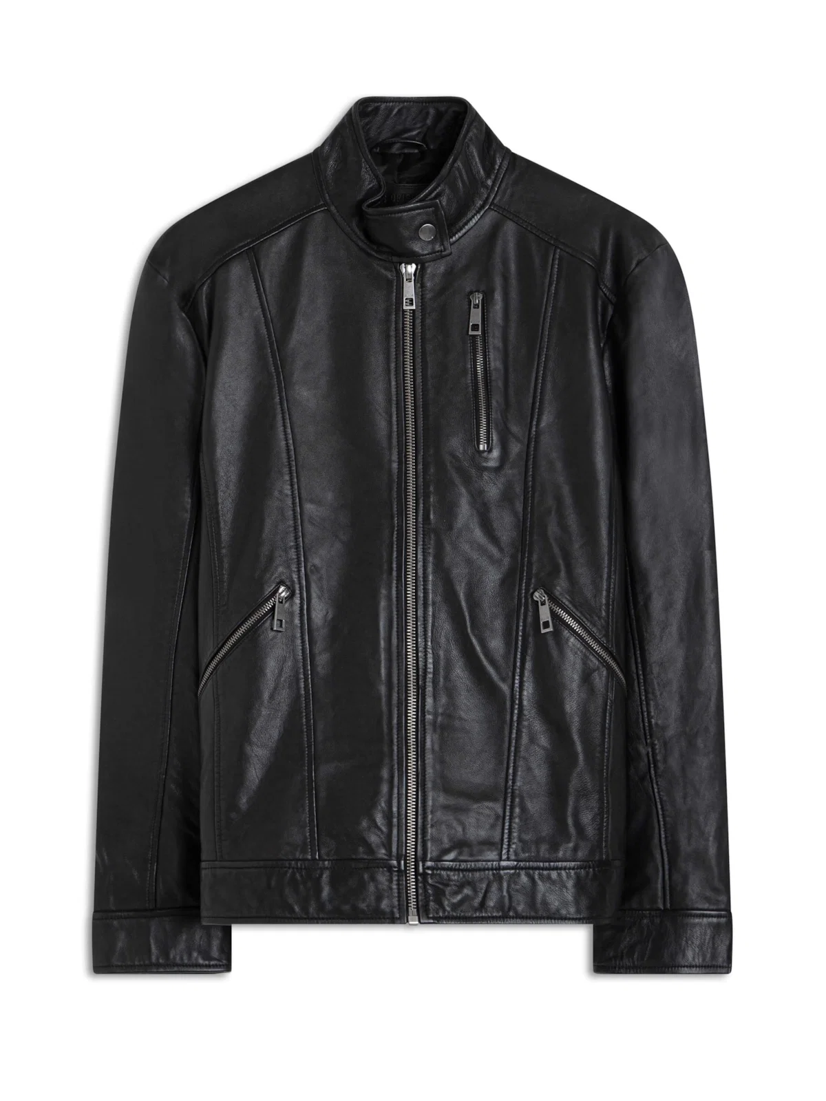 Jaqueta Natural Leather Biker Preto — imagem 1