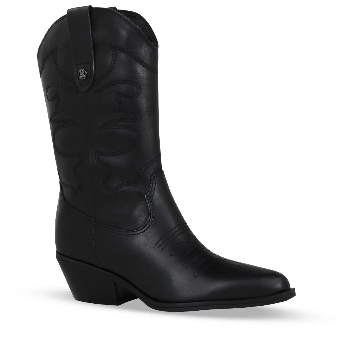 Bota Western Couro Atanado Napoli Preto