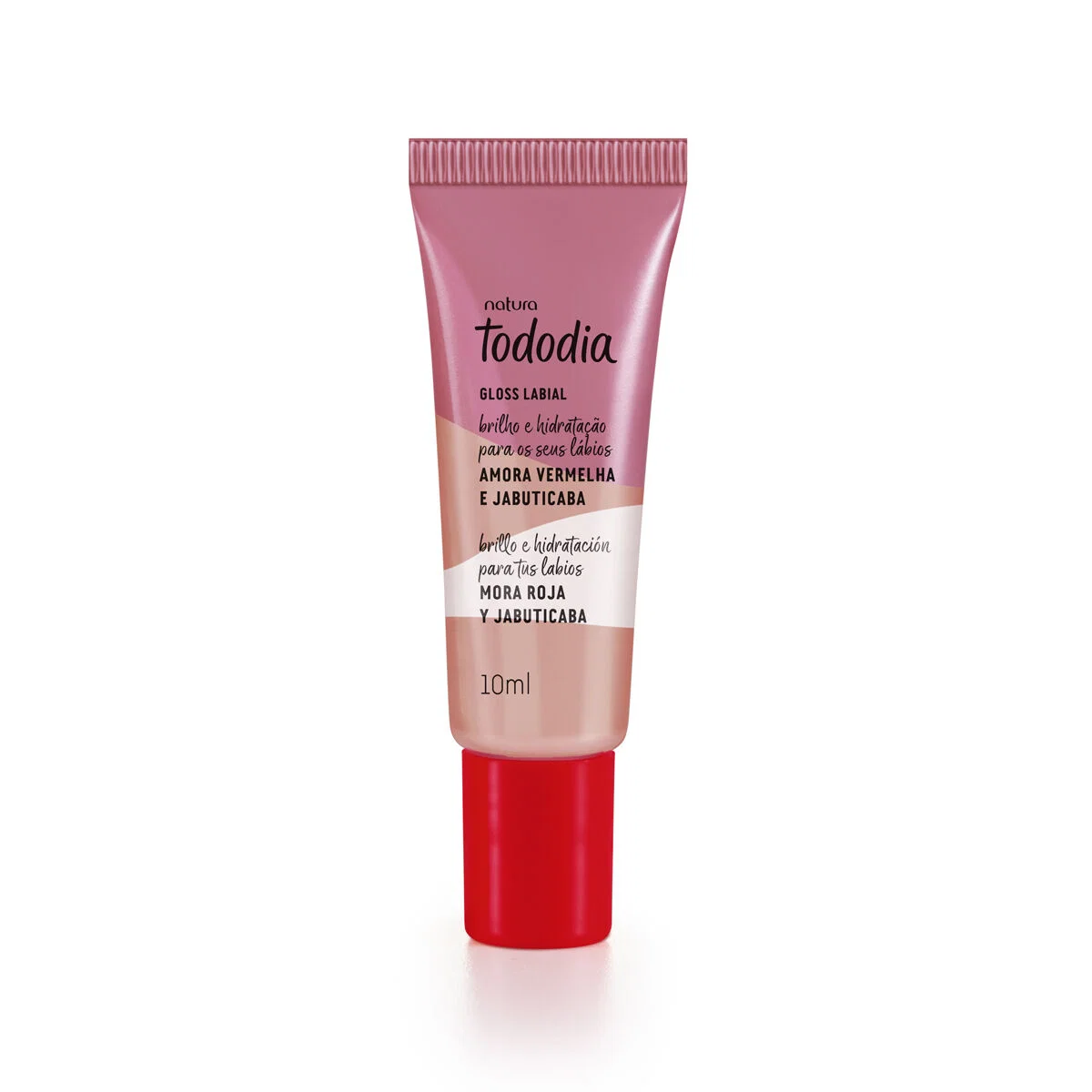 Gloss Labial Tododia Amora Vermelha e Jabuticaba 10 ml — imagem 1