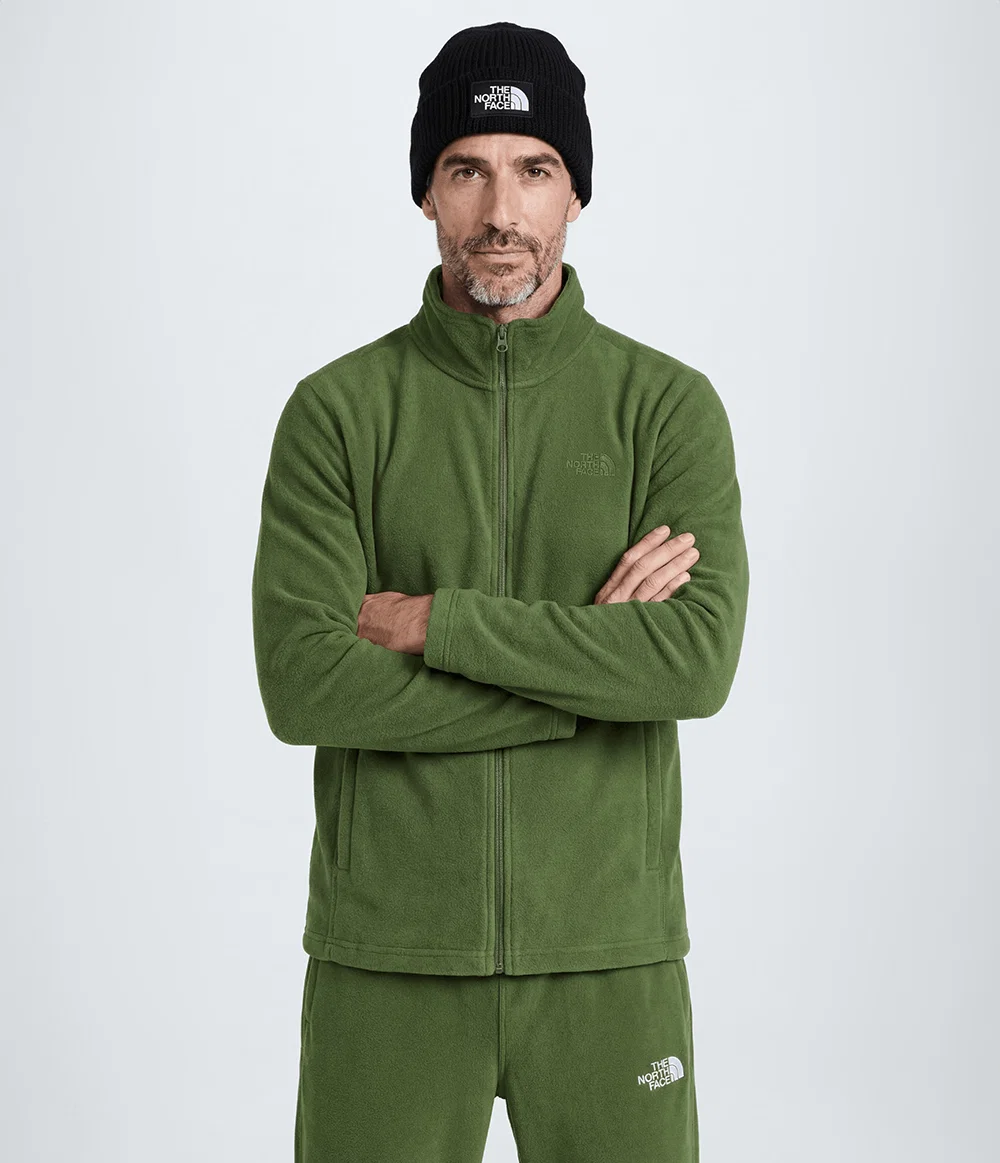 Fleece Masculino Glacier Full Zip Woodland Green — imagem 1