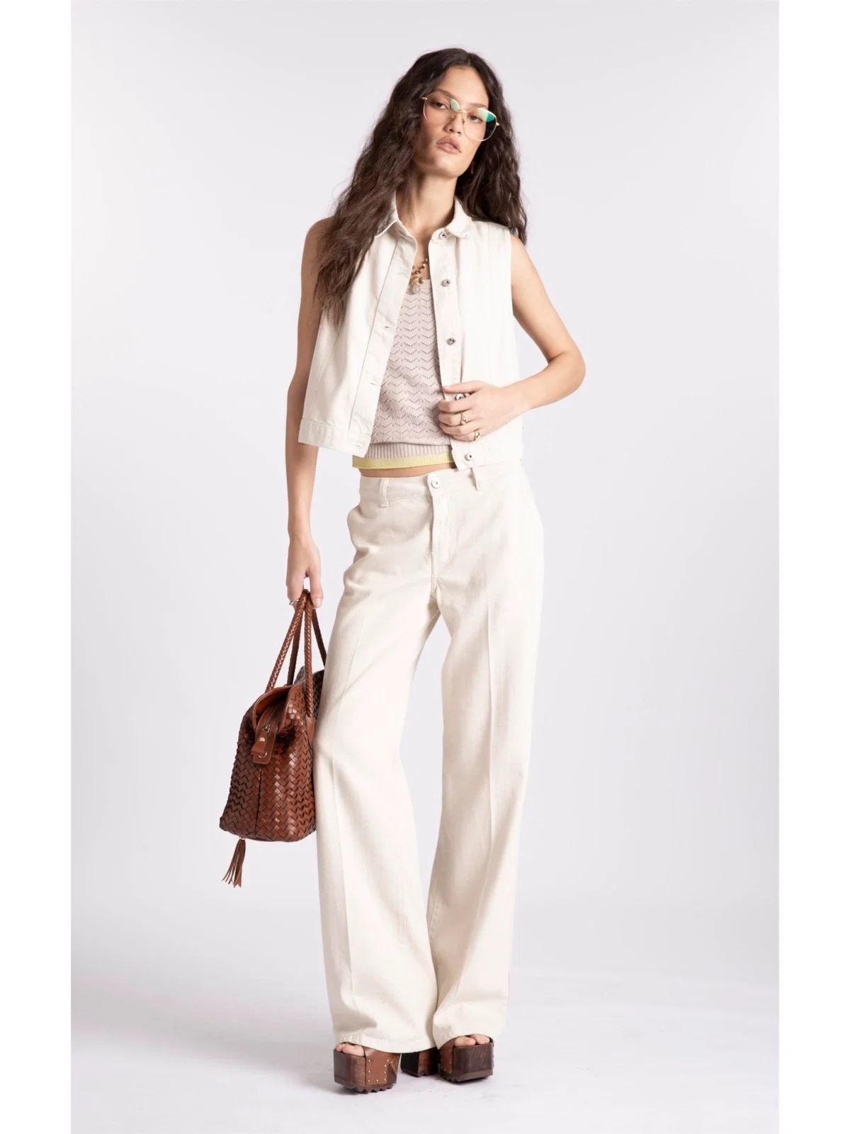 Calça Gisele Patte D'Eph Natural — imagem 1