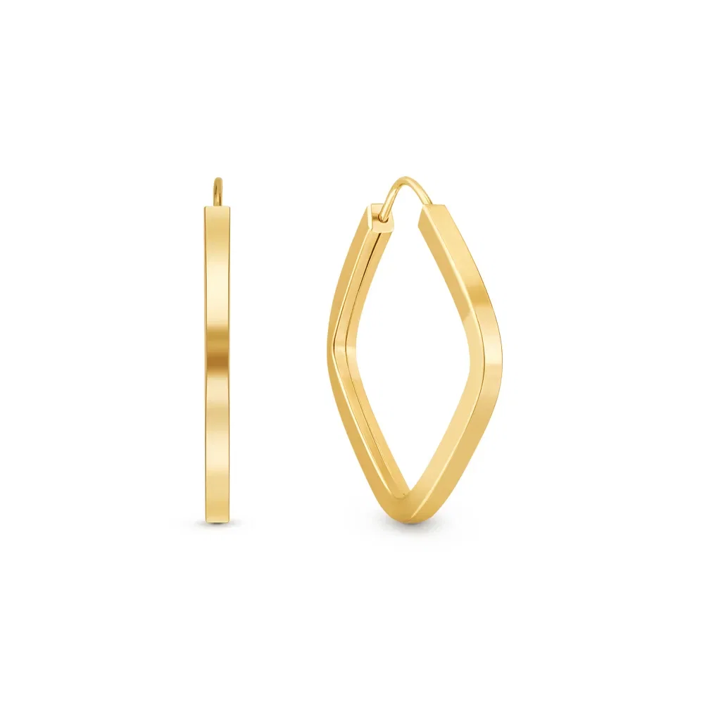 Argola Balão em Ouro Amarelo 18k, 30mm — imagem 1