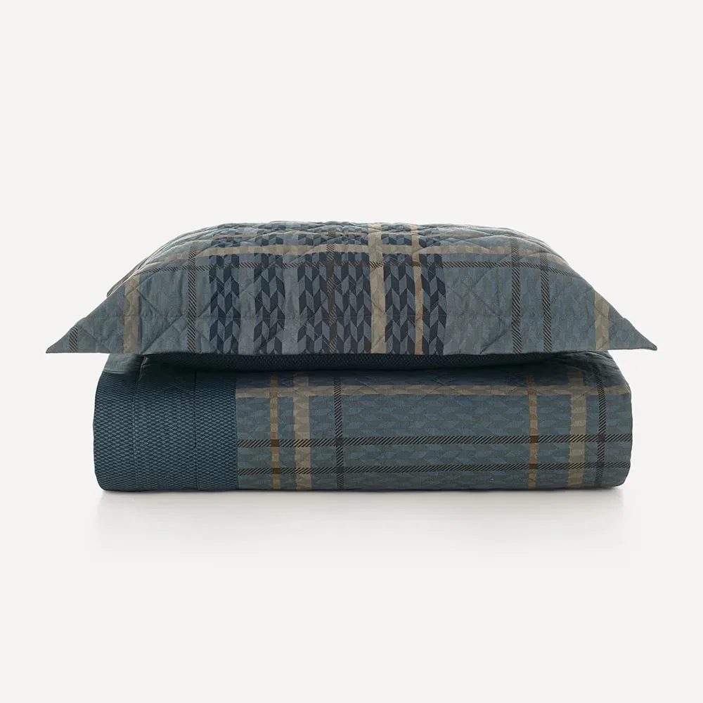 Colcha com Porta-travesseiro 200 Fios Zafir